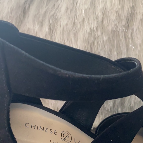 Chinese laundry black suede wedges - Picture 5 of 9